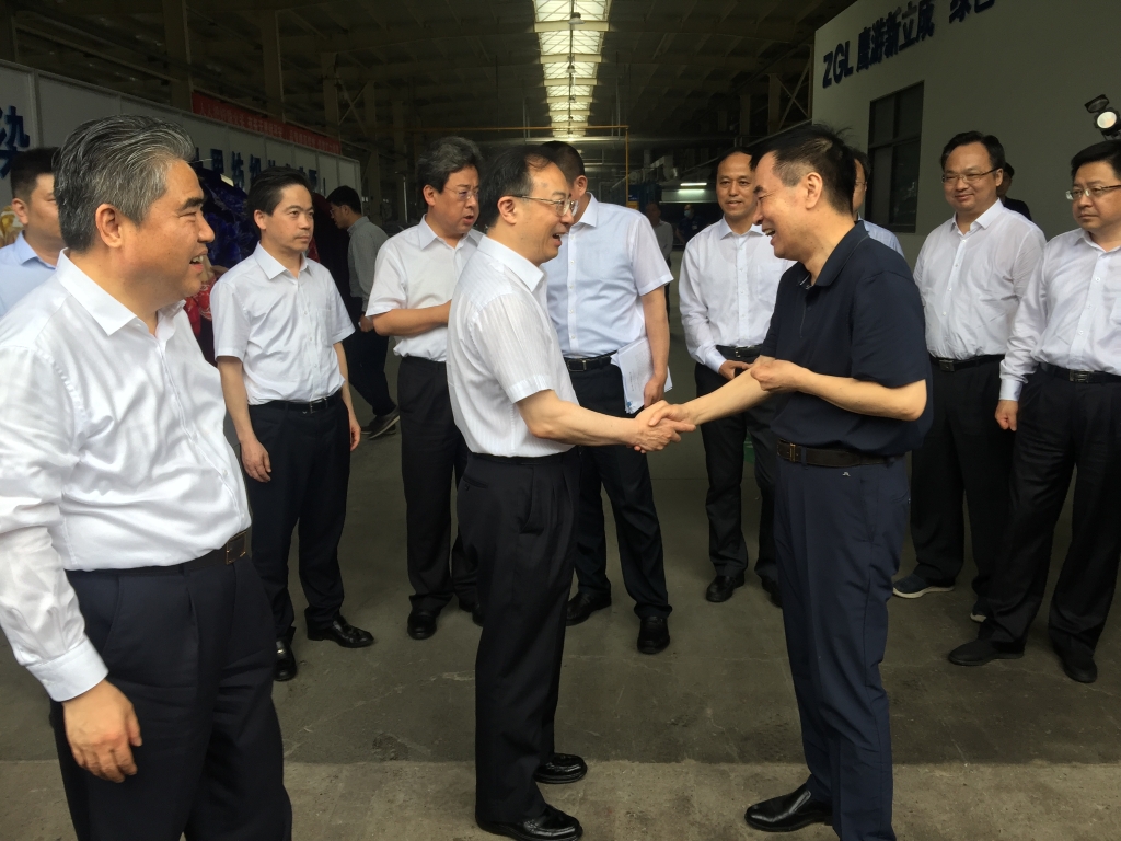 2020年6月23日，省長吳政隆來新立成公司調研指導工作